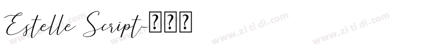 Estelle Script字体转换
